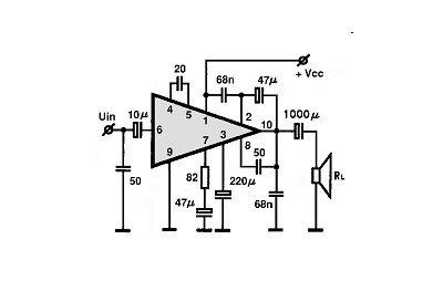 TA7205AP electronics circuit