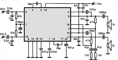 TA7214P electronics circuit