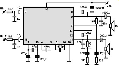 TA7215P electronics circuit