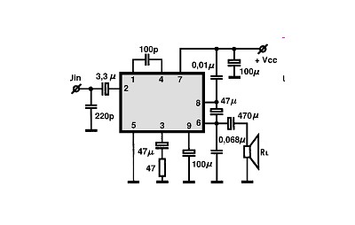 TA7313AP electronics circuit