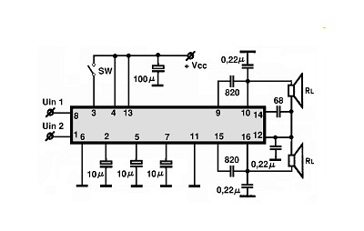 TA7767F electronics circuit