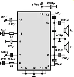 TA7769P electronic component with associated schematic circuit diagram