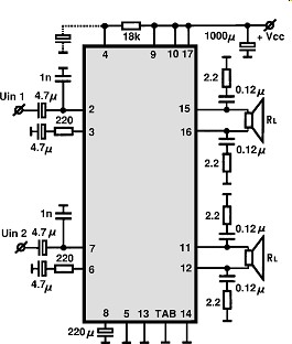 TA8210AH electronics circuit