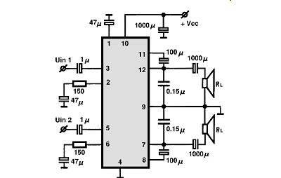 TA8269P electronics circuit