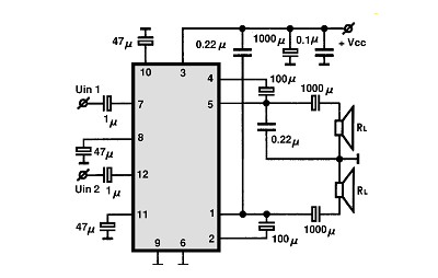 TA8271P electronics circuit