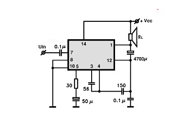 TAA611-A12 electronics circuit
