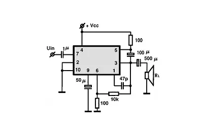 TBA915K electronic component with associated schematic circuit diagram