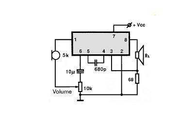 TCA1004 electronics circuit