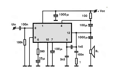 TCA120 electronics circuit