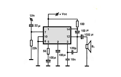 TCA150KB electronics circuit