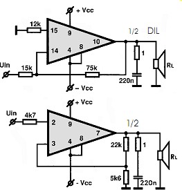 TCA2465A electronics circuit