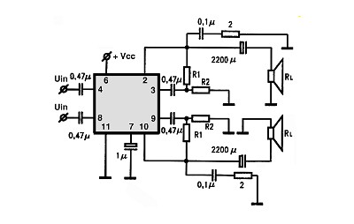 TDA1099SP electronics circuit