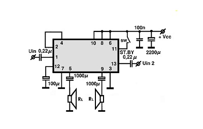 TDA1518BQ electronics circuit