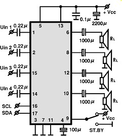 TDA1551Q electronics circuit