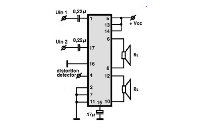 TDA1556Q electronics circuit