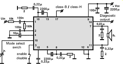 TDA1560Q electronics circuit