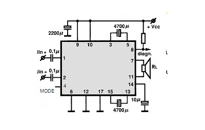 TDA1562Q electronics circuit