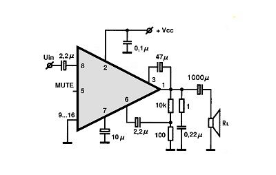 TDA1905 electronics circuit