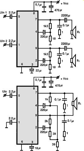 TDA2007A-BTL electronics circuit