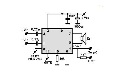 TDA7391 electronics circuit