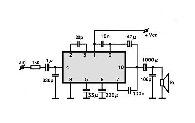 UPC1030H electronics circuit