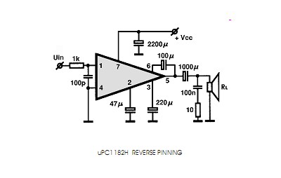 UPC1182H electronics circuit