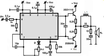 UPC1270H electronics circuit